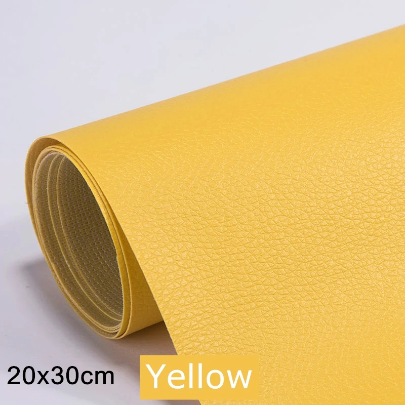 Self-Adhesive PU Leather Repair Patch - 20x30cm Synthetic Imitation Leather Sheet