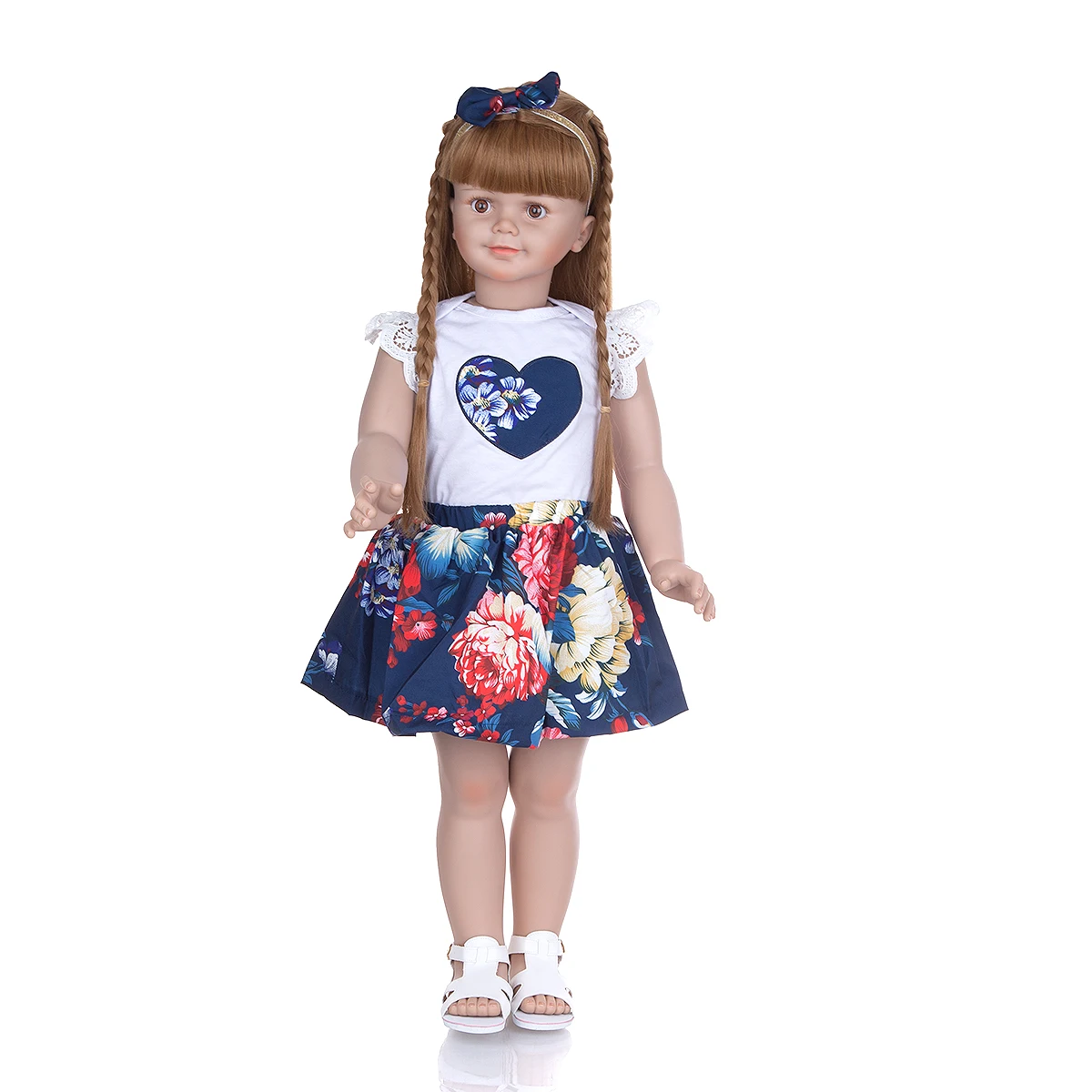 78cm Silicone Vinyl Reborn Baby Doll Toy For Girl Exquisite Princess Toddler Babies Child Birthday Gift Play House Toy Bebe doll