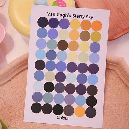 sky color 3 шт./лот Morandi цветная наклейка s Kawaii Dot канцелярская наклейка s бумажная клейкая наклейка для детей DIY Скрапбукинг принадлежности для альбома - Цвет: sky color