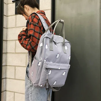 

Waterproof Nylon Women Backpack Korean Style Female Travel Backpacks College School Bag for Teenage Girls Book Mochilas 2020