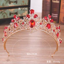 Mission Ming Crown Лидер продаж барокко Искусственный алмаз Корона Европа и Америка головной убор Корона для невесты свадебное платье аксессуары B