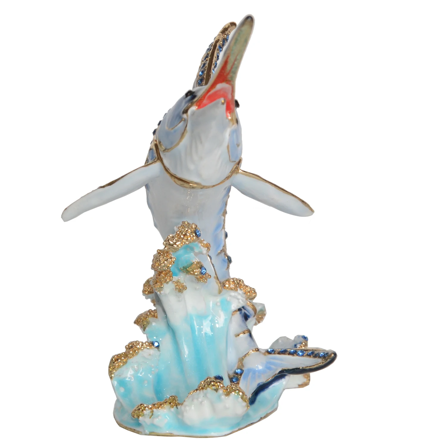 Marlin Fish Trinket Box Jewelry Organizer Nautical Decoration Creative Gifts