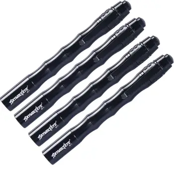 

4 PCS Pen Light Mini Portable LED Flashlight Torch XPE-Q5 Flash Light 1000LM Hunting Camping Lamp For 2xAAA battery