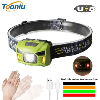 

CREE 5W LED Body Motion Sensor Headlamp Mini Headlight Rechargeable Outdoor Camping Flashlight Head Torch Lamp With USB Charging