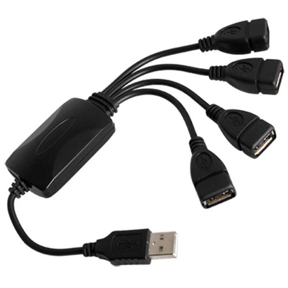 2,0 Мини 4 порта Usb зарядное устройство общий переключатель 2,0 мини кабель концентратор разделитель адаптер для ПК ноутбук высокая скорость