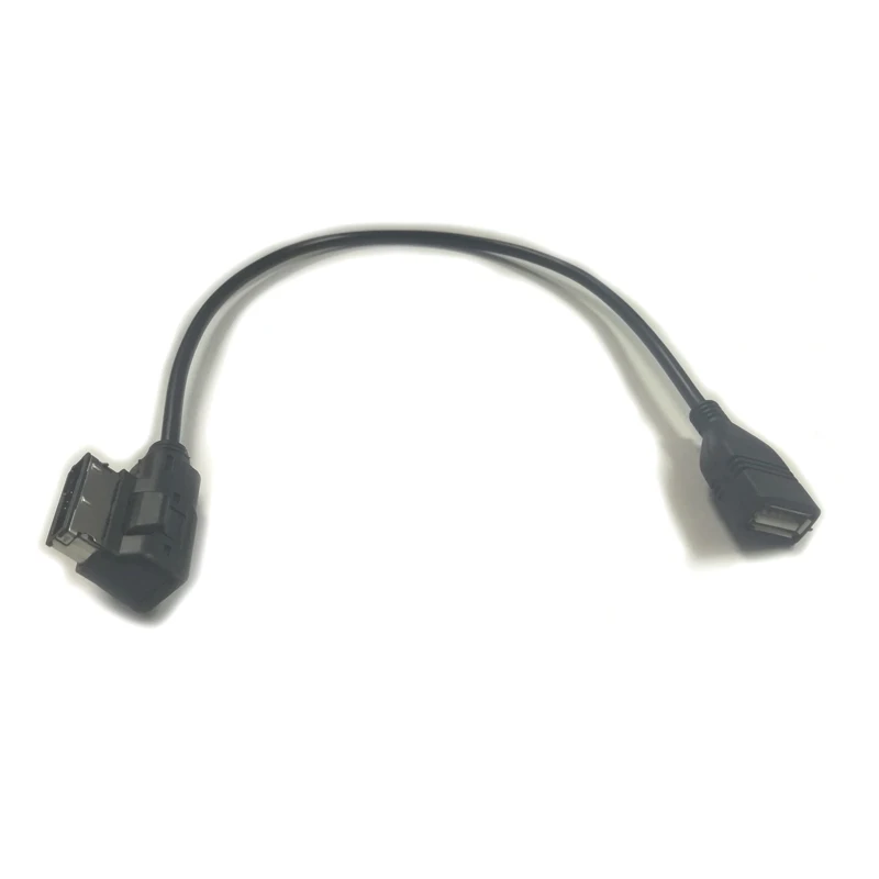 Автомобильный медиа-интерфейс MDI медиа-в USB MP3 кабель USB адаптер USB AUX кабель для VW Golf Passat Tiguan Touran Caddy Eos Scirocco - Название цвета: Черный
