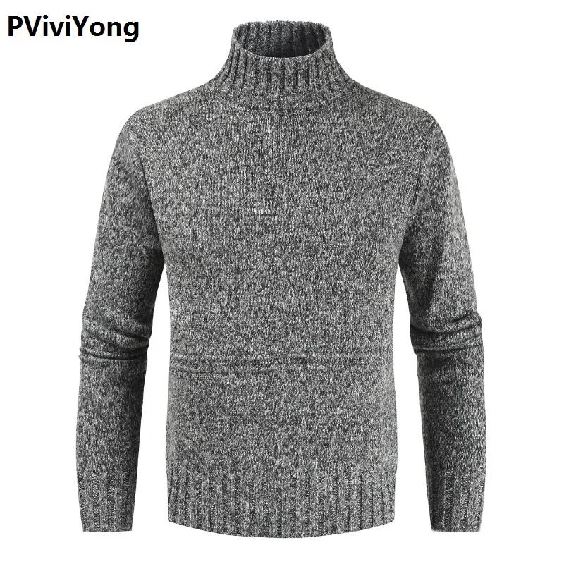 PViviYong,, Корея, Новое поступление, осень, высокое качество, с высоким воротником, свитер с принтом, мужской, Повседневный, тонкий, пуловеры, 315