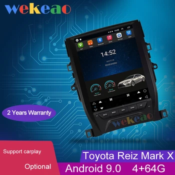 

Wekeao Vertical Screen Tesla Style 12.1'' 1 Din Android 9.0 Car Radio GPS Navigation For Toyota Reiz Mark X Car DVD Player 2011+