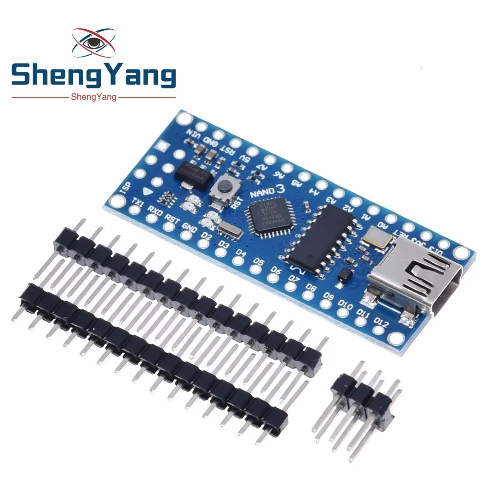1 шт. Mini-USB с загрузчик Nano 3,0 контроллер совместим для arduino CH340 драйвер USB 16 мГц NANO V3.0 Atmega328 хорошее