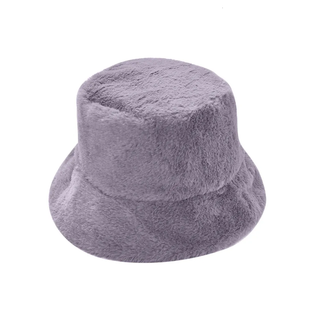 Женская осенне-зимняя плюшевая шапка, Повседневная модная теплая шапка с густым мехом для девочки, Корейская Широкая мягкая шапка из искусственного меха