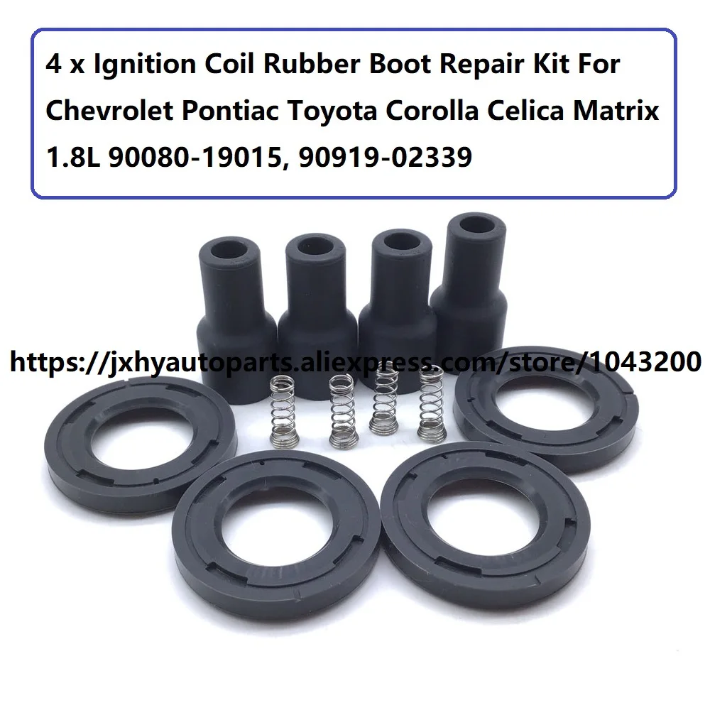 9091902339 Ignition Coil Rubber Boot Repair Kit For Chevrolet Pontiac  Toyota Corolla Celica Matrix 1.8l 90080-19015, 90919-02339 - Ignition Coil  - AliExpress