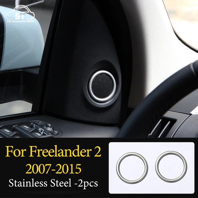 Car Steering Wheel,AC Vent Outlet Knob,Door Handle,Cover Trim,ABS Chrome,For LandRover Freelander 2 2007-2015 Interior Accessory 10