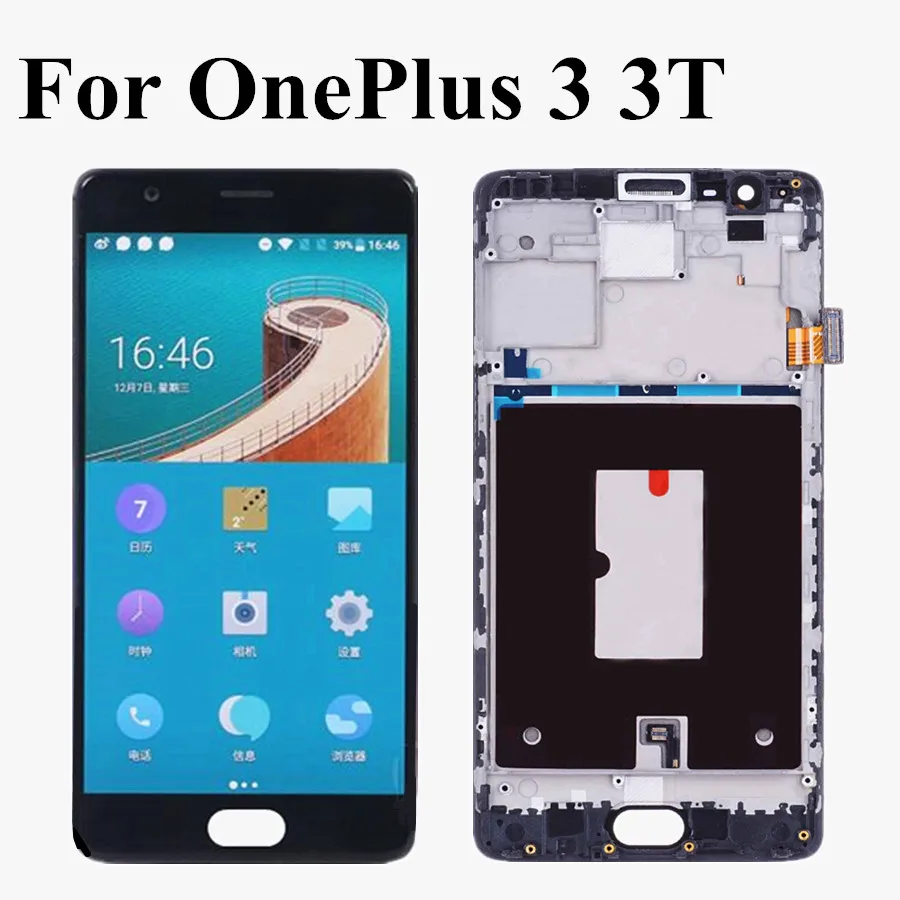 TFT LCD For Oneplus 3T 1+3 Display Touch Screen Digitizer Replacement Accessory 3 A3010 A3000 | Мобильные телефоны и