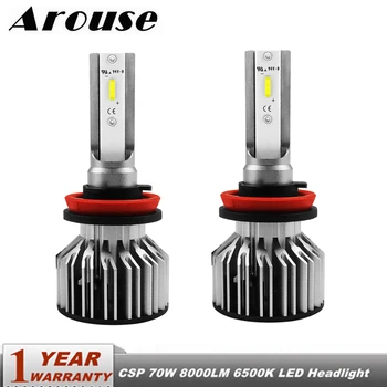 

AROUSE H11 H1 9005 9006 H7 CSP Car LED Headlamp Bulbs H4 Hi-Lo Beam 70W 8000LM 6500K Auto Headlight Led Car Light Fog Lights 12V