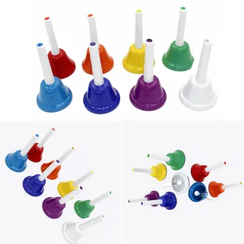

Instrument Child 8pcs/set Early Education Kids RFID Blocking Toy Musical Toy 8-Note Hand Bell
