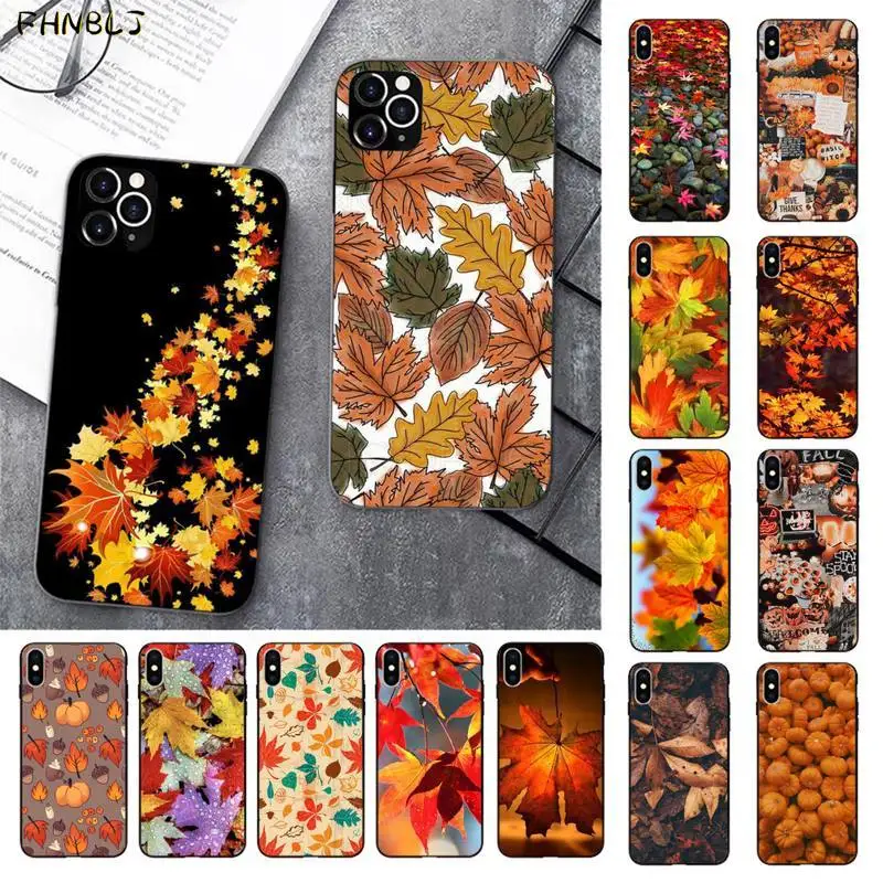 FHNBLJ Autumn leaves fall fox pumpkin Halloween Splendid Phone Case for iPhone 11 pro XS MAX 8 7 6 6S Plus X 5 5S SE 2020 XR FHNBLJ Autumn leaves fall fox pumpkin Halloween Splendid Phone Case for iPhone 11 pro XS MAX 8 7 6 6S Plus X 5 5S SE 2020 XR