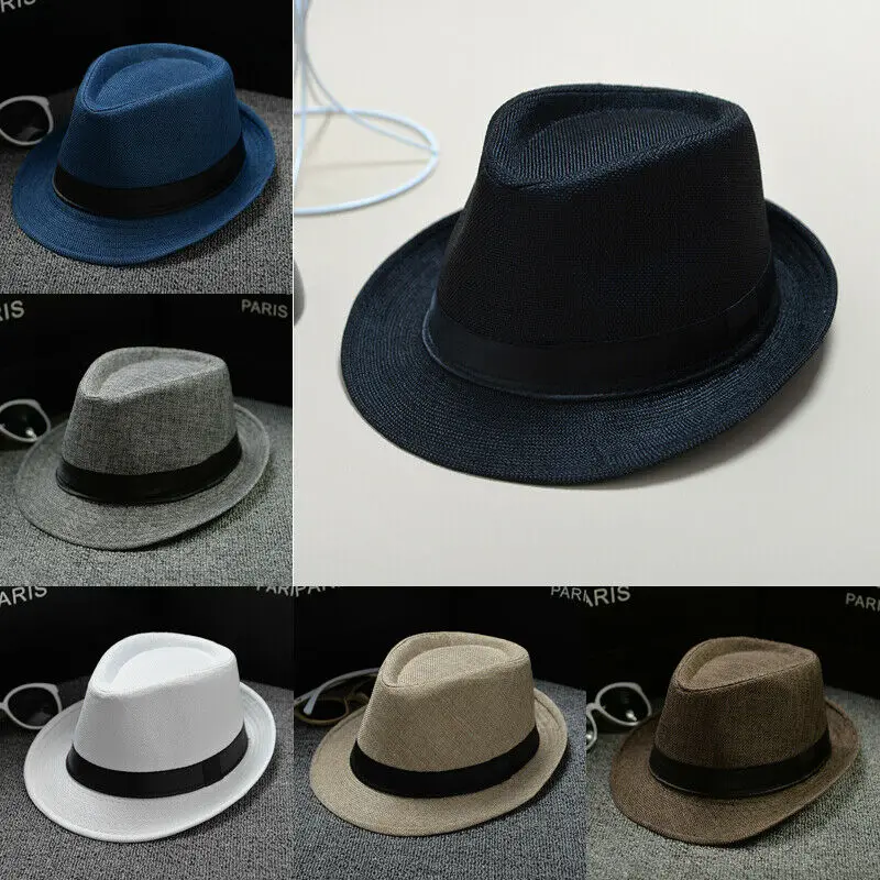 Модная соломенная шляпа-федора в стиле унисекс, Панама, летняя шляпа-федора в стиле Трилби, мужские и женские кепки для путешествий, Лидер продаж, пляжные новые кепки
