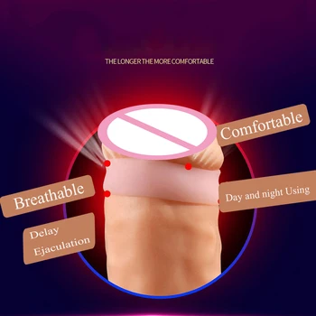 2 PCS Cock Ring Foreskin Correct Ring Penis Erection Sleeve Delay Ejaculation Cockring Sex Toys For Men Intimate Goods Sex Shop 2