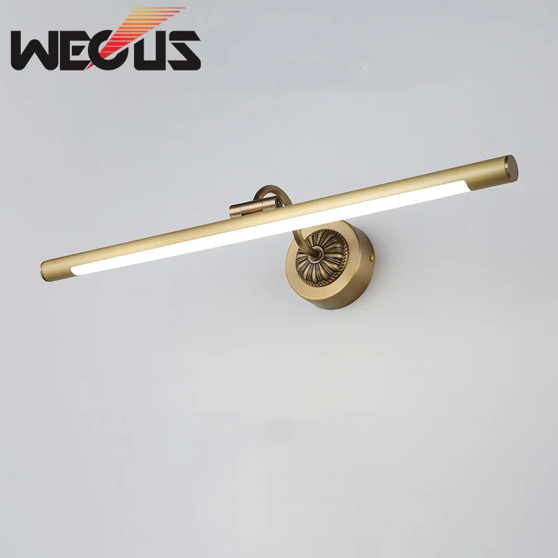 Europe copper bathroom wall mirror light bedroom vanity cabinet lamp hotel showcase picture lighting | Лампы и освещение
