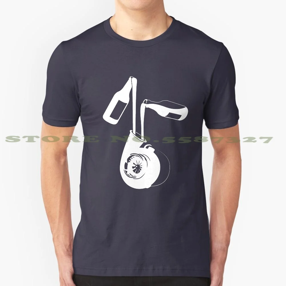 Белая футболка Turbo Beer из 100% хлопка Cadbury с молочным стаканом, полупивоваренная футболка Beerfest с турбо выдувкой стойкой, офсет Boost Psi