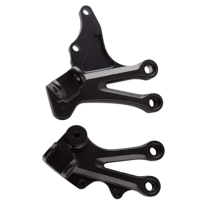 Для Kawasaki ZX10R 2006-2010 2008 ZX 10R 06 07 08 09 10 Черный Мотоцикл Передние пассажиры подножки для ног с кронштейнами