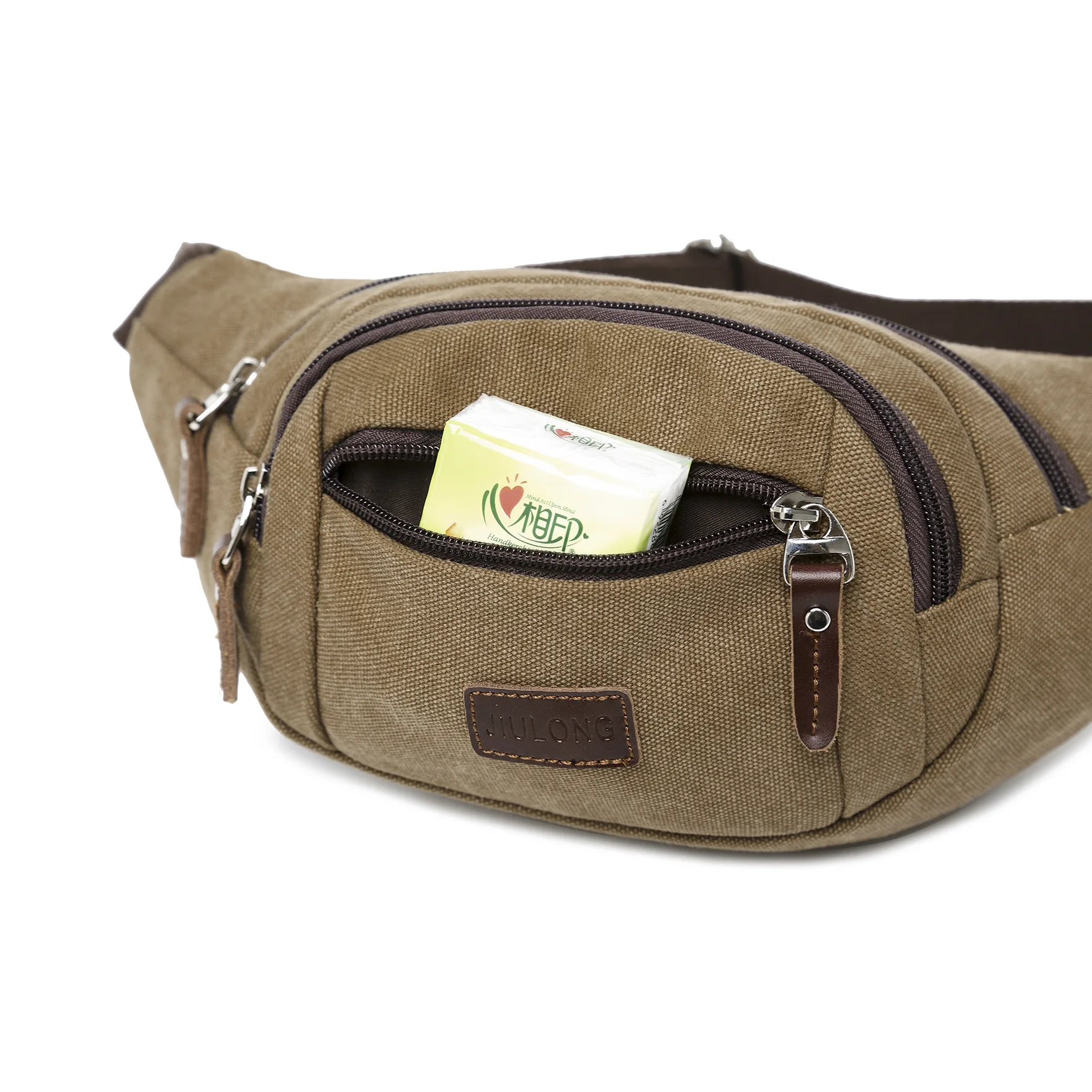 

New Style Chest Pack Korean-style Fashion Multi-functional Canvas Men Wallet Chest Crossbody Bag
