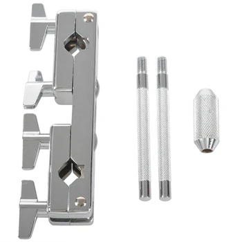 

1Pcs Iron Connecting Clamp Holder Bracket Rod Percussion Drum Set for Cowbell Accessory Drum Set Professional