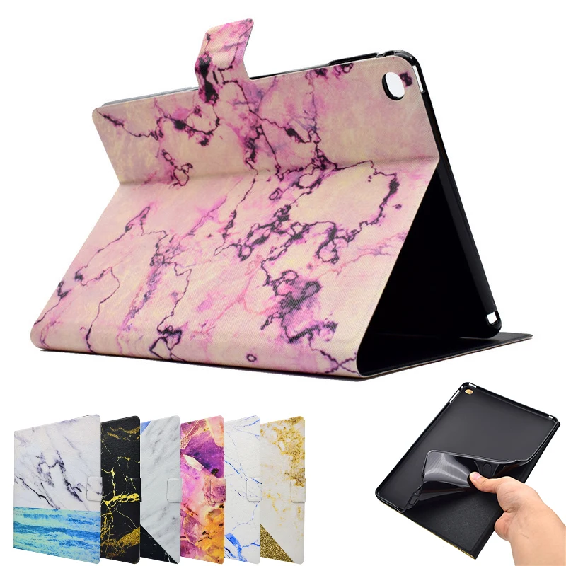 Для Apple ipad Air 2, умный чехол, 3d принтер, откидная подставка, слот для карт, из искусственной кожи+ ТПУ, задняя крышка для ipad Air2, ipad 6, 9,7 дюйма, A1566, A1567