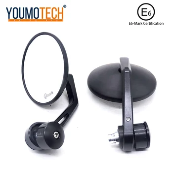 

Motorcycle Mirror 7/8 inch 22mm Moto Handlebar End Side Rearview Mirror for Yamaha Moto Guzzi for Honda Suzuki for Harley for BM