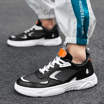 

New fashion spring Autumn Athletic light running shoes men Breathable sports shoes outdoor Non-slip Comfortable Sneakers B31-47