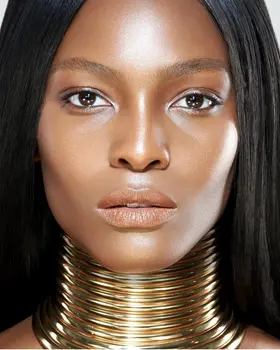 

Vintage Africa Choker Necklace Women Statement Gold Color Leather Collar Maxi Necklace African Jewelry Adjustable Chokers Big
