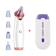 Электрический угрей удаления угрей вакуумные всасывающие поры лицо очиститель микродермабразия уход за кожей Инструменты+ машина удаления волос 46
