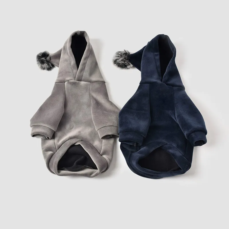 Dog Clothes Autumn Winter Pet Hoodies With Hairball For Small Medium Dogs Chihuahua Dog Cute Sweatshirt Dogs Pets Clothes