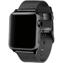 FOHUAS Миланская петля для apple watch Series 3 2 1 сменный Браслет iwatch ремешок из нержавеющей стали Пряжка с разъемом