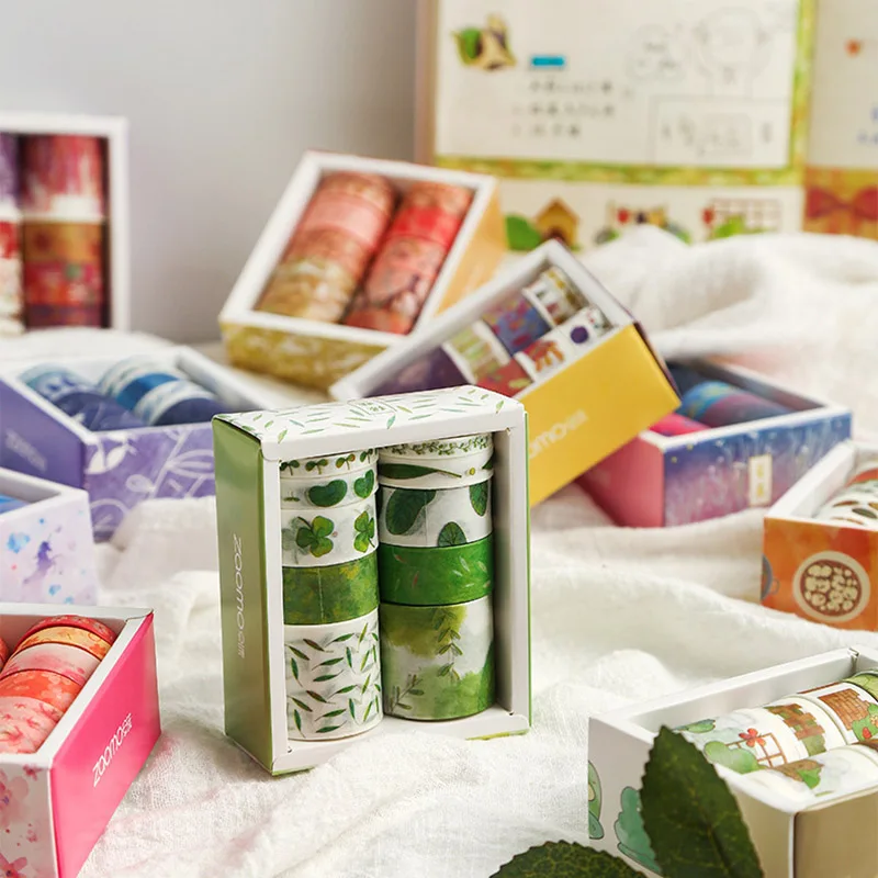 10 шт./компл. милый Единорог лента Washi Kawaii Голубой океан декоративная клейкая