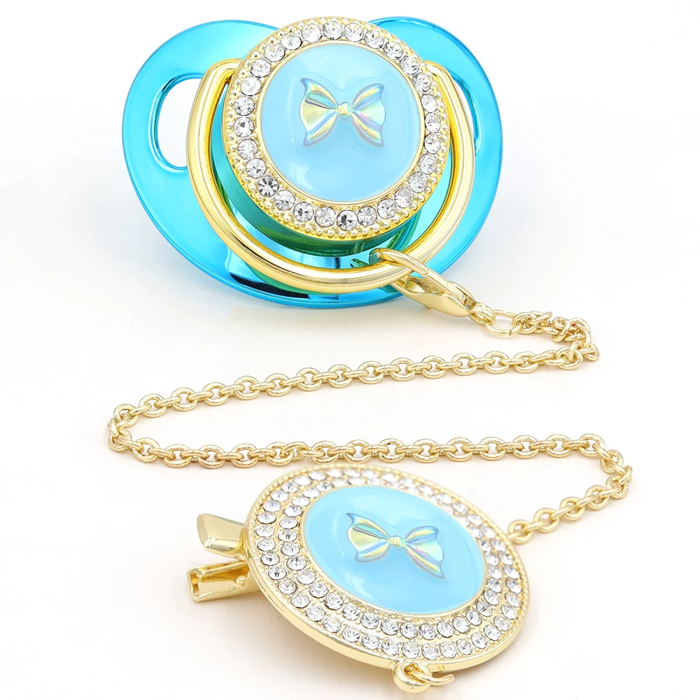 

Personalized Pacifier New Design Pacifier Bling For Baby Shower Gift Newborn BPA Free Luxury Bling Dummy Soother Chupetero