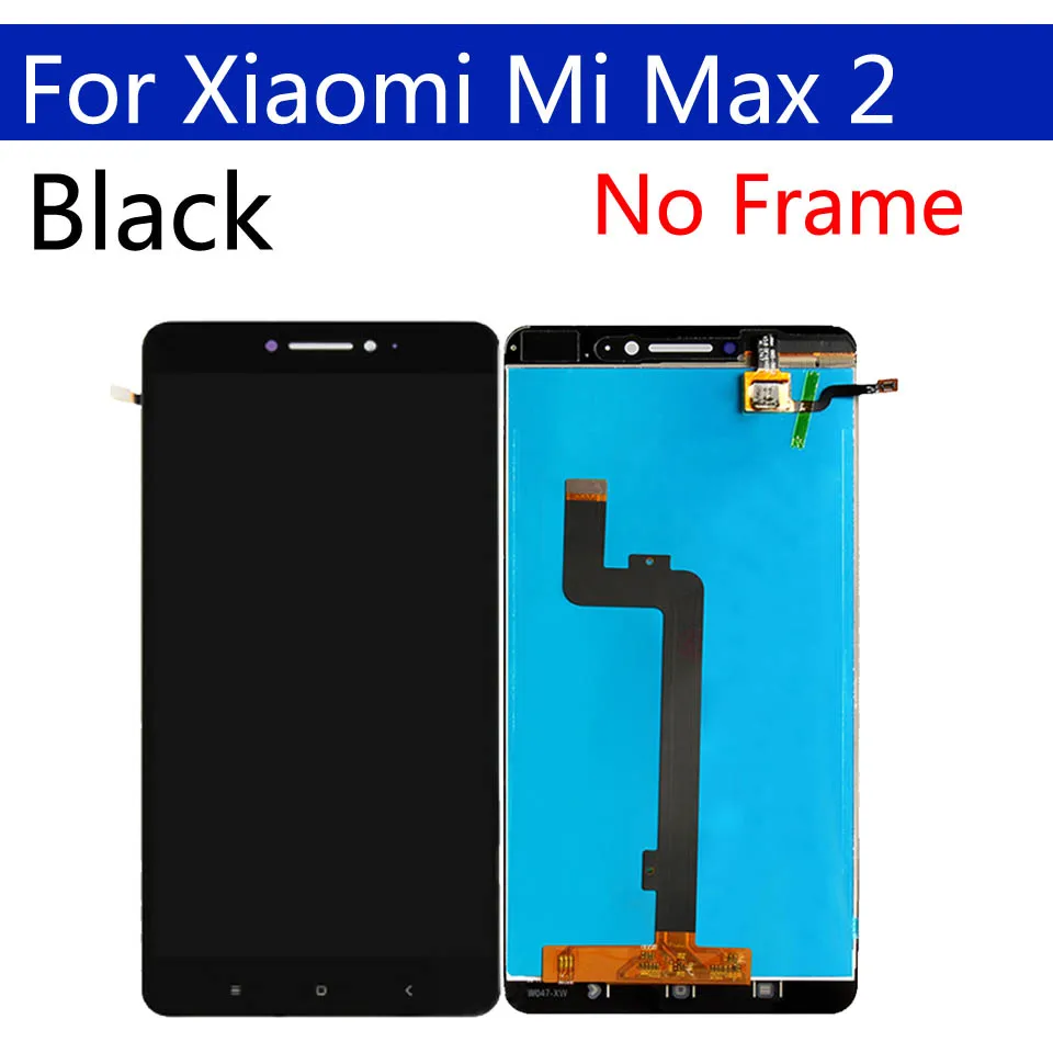 6 44 &quotОригинальный дисплей для Xiaomi Max 2 ЖК сенсорный экран дигитайзер с рамкой