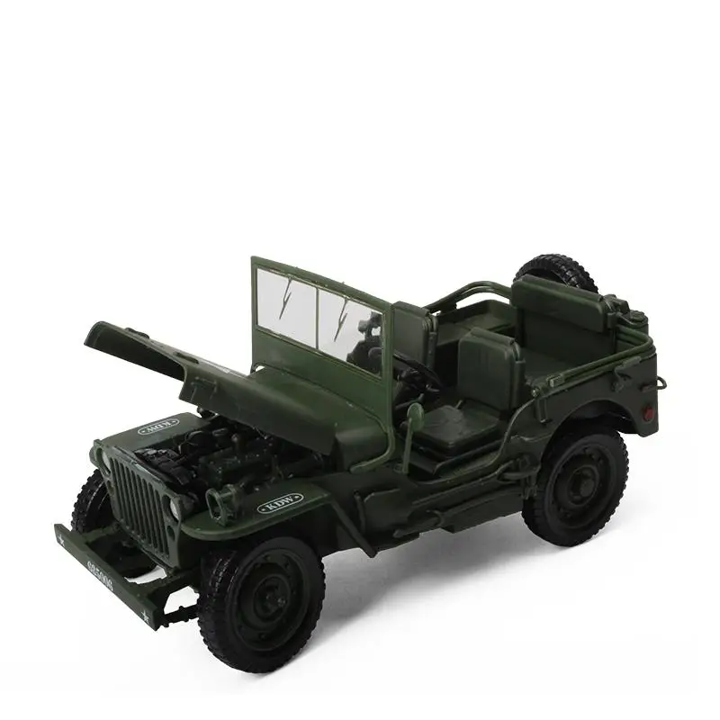 Ant 1:18 Модель автомобиля KDW военная модель из сплава тактический джип Винтаж