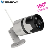 VStarcam C63S панорамная наружная камера видеонаблюдения Wifi 1080P 180 градусов широкоугольная Водонепроницаемая камера видеонаблюдения рыбий глаз Onvif P2P