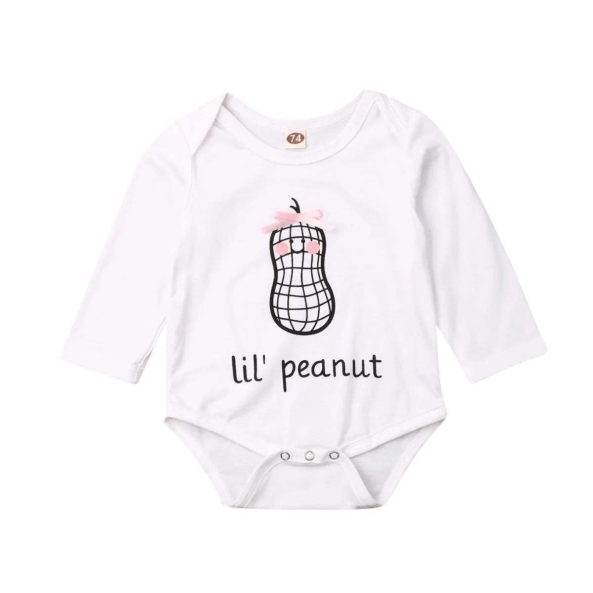 white cotton romper baby