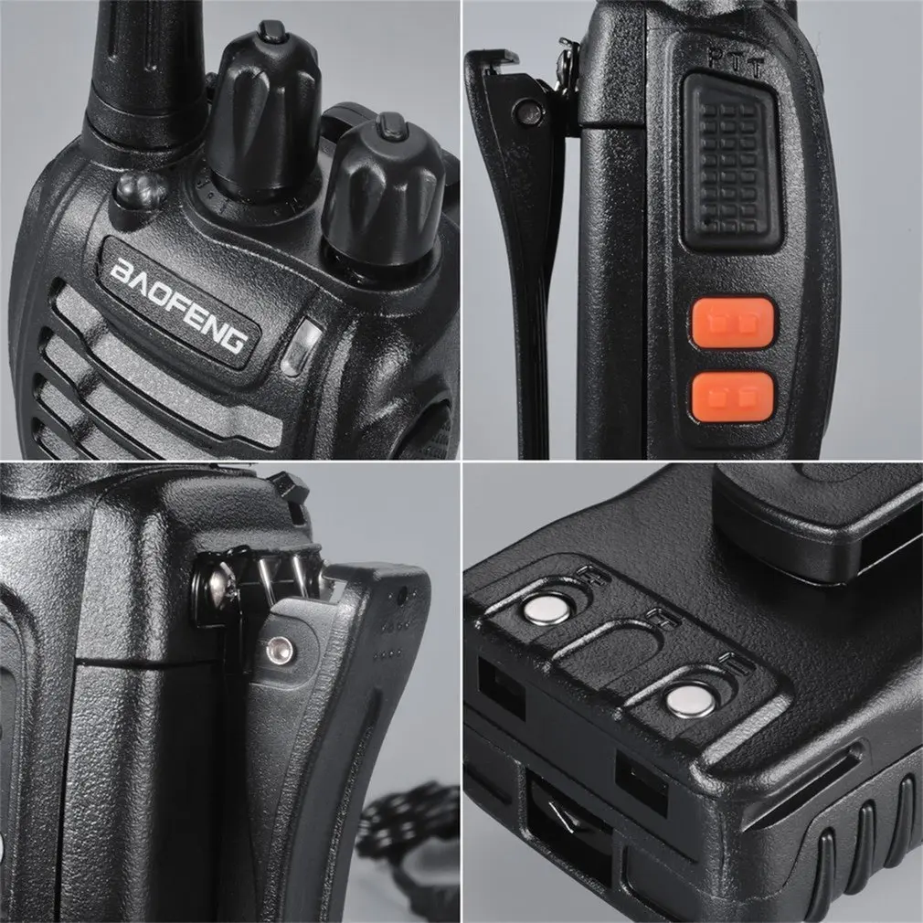 Baofeng BF 888S 2 шт. VHF/UHF портативный FM трансивер перезаряжаемая рация два чувства 5 Вт