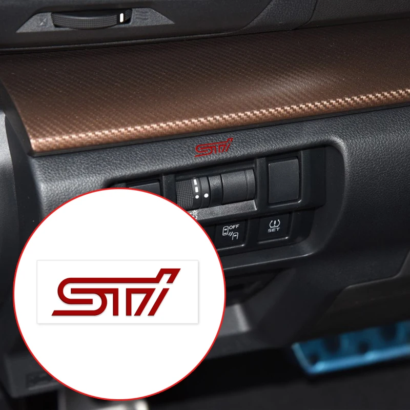 Автомобильный Стайлинг 1 упаковка STI эмблема интерьер мультимедиа Украшение