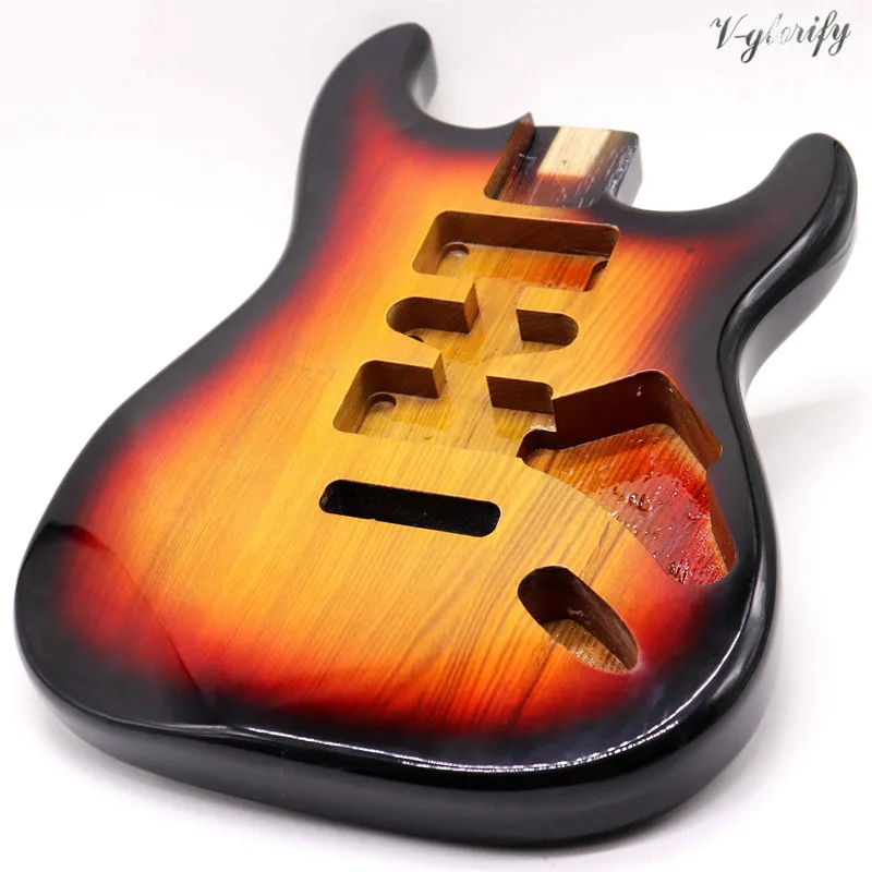 Sunburst Цвет ST электрогитара тело гитара из ясеня аксессуары корпус гитары хорошее