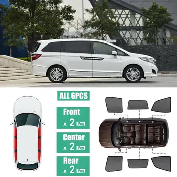 

For Honda Elysion 6Pcs Windows Sunshade UV Ray Protector Mesh Block Privacy Visor