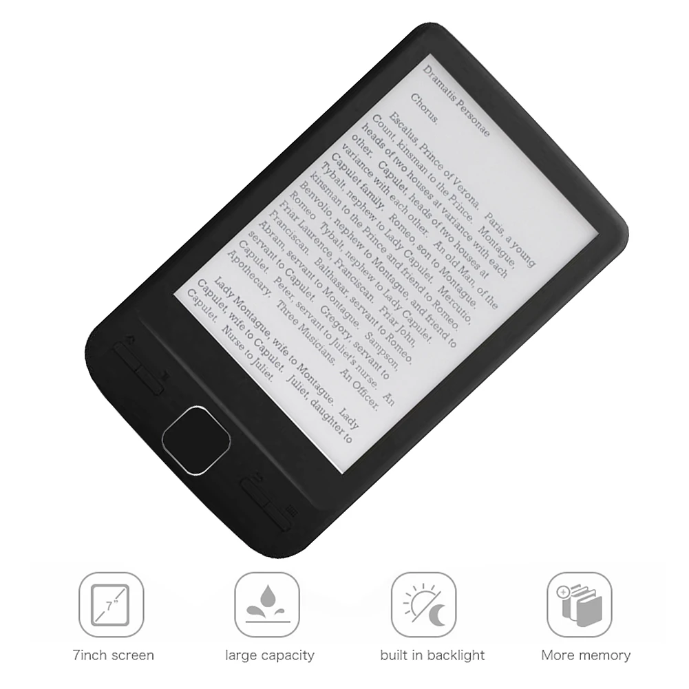 4.3 inch E-Ink Display Ebook Reader 800x600 Ereader Electronic Paper Book with Front Light PU Cover Employee Benefits Gifts