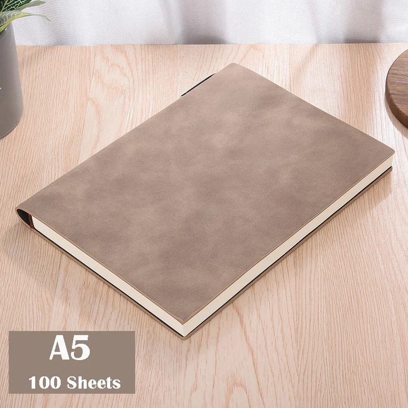 A5 Include pen А5, мягкая кожаная обложка, Библейский блокнот, милый планировщик, на неделю, планировщик, для путешественников, простой блокнот, для студентов, школы - Цвет: A5 Include pen