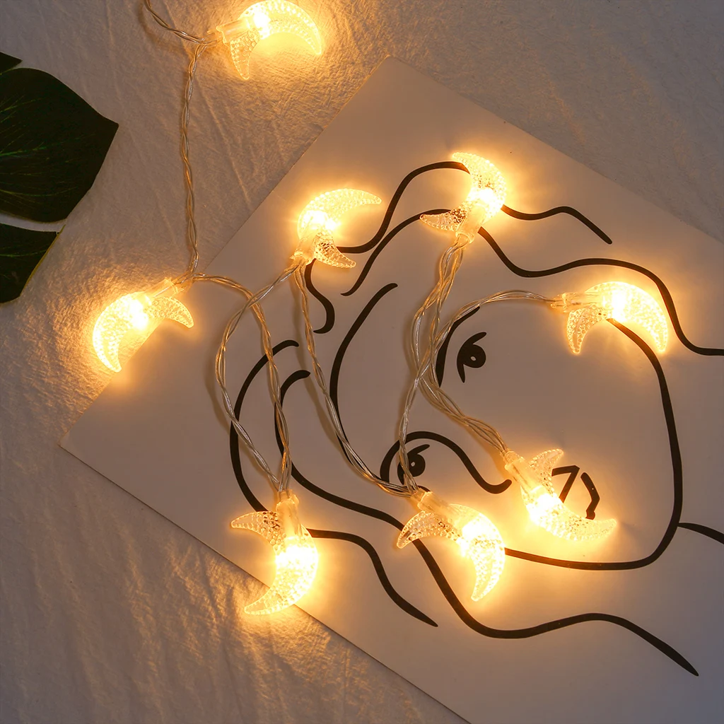 USB 20LED Лунная гирлянда водонепроницаемый для рождественской елки свадьбы дома внутреннего украшения