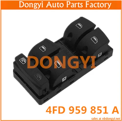 high quality Window control   switch for 4FD 959 851 A 4FD959851A weill rearview mirror control switch for a6l c6 4f0 959 565 a