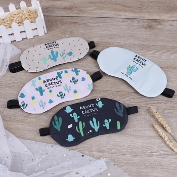 

1pc Shade Cover Cute Sleeping Mask Comfort Rest Relax Blindfold Sleeping Aid Eye Patch Cartoon Animal Eyepatch Soft Padded Sleep