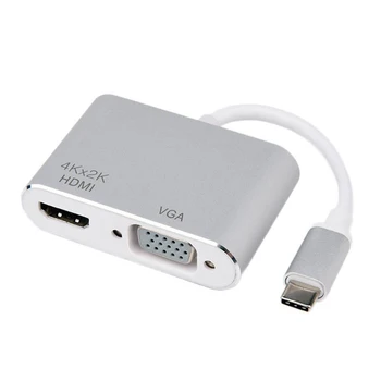 

USB C HUB Type C to HDMI VGA Adapter Converter 4K Thunderbolt 3 for Laptop Google Chromebook Pixel Usb-C Hub Hdmi